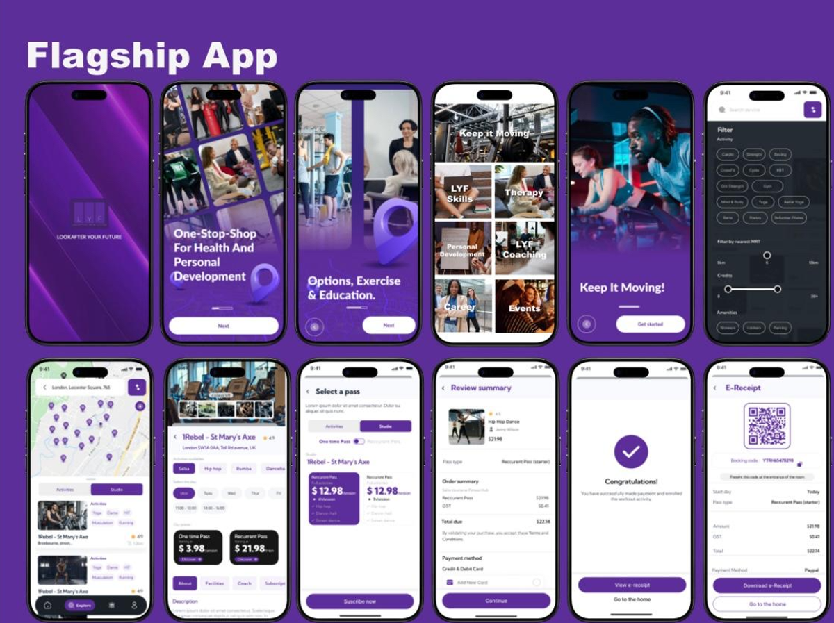 LYF App - Discover classes, book sessions, and track your fitness journey